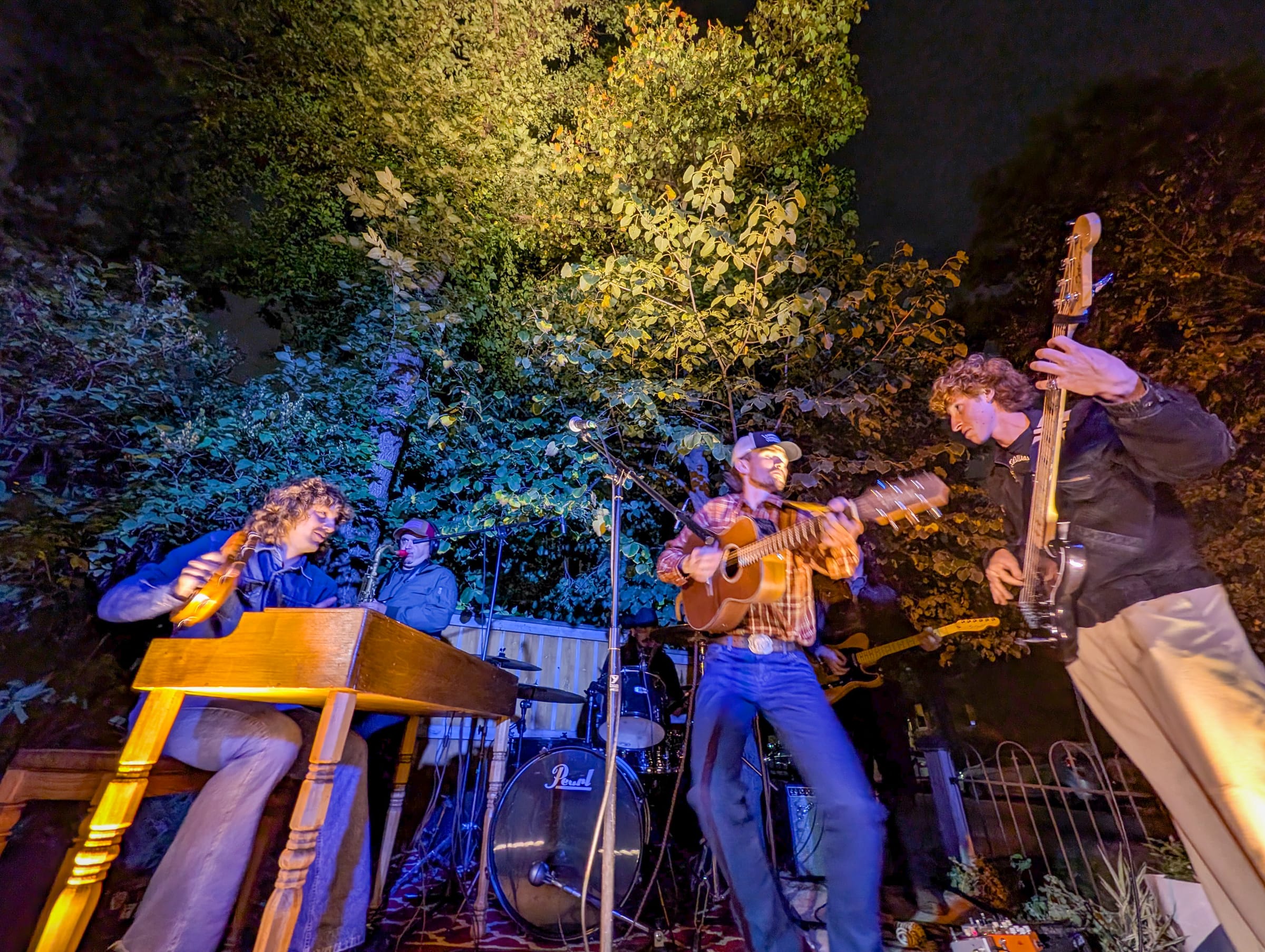 Band performing live at Mangofest